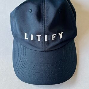 Litify Navy Cap with Adjustable Strap Unisex Preowned